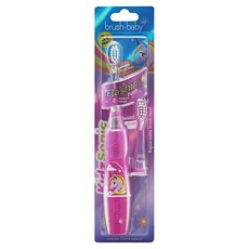 brush-baby 幼童聲波電動牙刷 3歲以上 2分鐘計時器, KidzSonic, 獨角獸 桃紅色, 1支