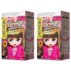 FRESHLIGHT 富麗絲 小布娃娃染髮霜 - Ash Greige 亞麻灰米色 雙重油配方, 太妃糖奶茶, 2盒