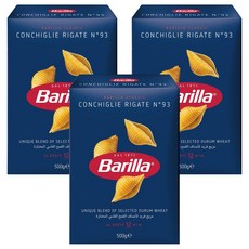 바릴라 콘킬리에 리가테, 500g, 3개
