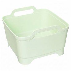 Block Mart 多功能方型洗碗盆 附排水塞, 薄荷綠, 1個