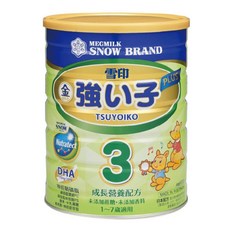 SNOW 雪印 PLUS成長營養配方 金強子3號 1~7歲, 900g, 1罐