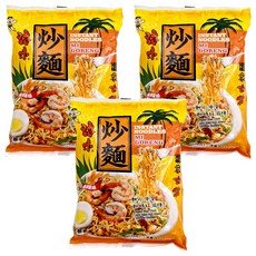 旺旺 浪味炒麵 南洋風味 80g, 3包
