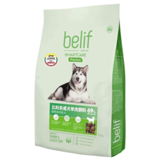 belif 比利夫 成犬羊肉飼料 69%蛋白質 維持亮麗毛髮, 腸道健康/乳酸菌, 2.5kg, 1袋
