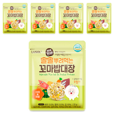 루솔 바로한끼 솔솔뿌려먹는 꼬마밥대장, 야채 앤 해물맛, 20g, 5개