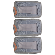 Funtaitai 可折疊儲物收納箱, 20 x 28 x 47cm, 3個, 灰色