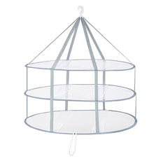 E.City 可折疊透氣防變形三層曬衣平網 74 x 60 x 63cm, 1個, 白色