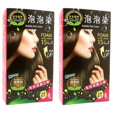 Moon17 夢17 草本泡泡染髮乳 (第一劑、第二劑) 有效遮蓋白髮, 昆布棕, 2盒