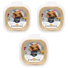 氣炸鍋方形棕色烘焙紙 7.2L, 3個