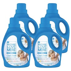 네이쳐러브메레 친환경 유아세제 쿨 프레쉬, 1.8L, 4개