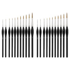 Mungudam 多功能美術筆刷 線條細節筆 11件組 黑色, 2套, 17.5~19.4cm