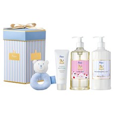 Fees BEBE 小熊摯愛六角禮盒 藍色, 1組