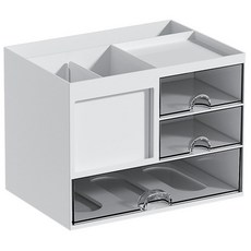 桌上型 可堆疊組合式抽屜收納盒, F0689-02, 3層