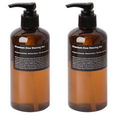 Lazy Society 優質積雪草刮鬍凝膠, 300ml, 2個