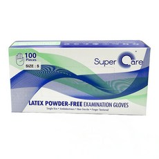 슈퍼케어 진료용 라텍스 장갑, 소(S), 1개