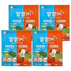 飯友生技 雙口味寶寶粥 - 貝貝吻魚/番茄小牛,4入 寶寶副食品 營養粥, 150g