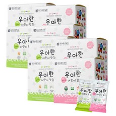 BOBSNU 孩童海苔 2款 各20包入, 無調味+調味口味, 2組, 70g