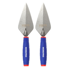 WORKPRO 砌磚鏝刀 鐵製 軟質握柄 200mm WP322009, 2個