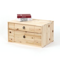 포메리트 포레스트 서랍장, 원목, 2단