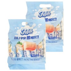 保興迷你牛奶蛋糕捲 10個, 200g, 2袋