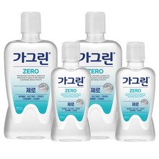 가그린 제로 구강청결제 750ml + 250ml, 2세트