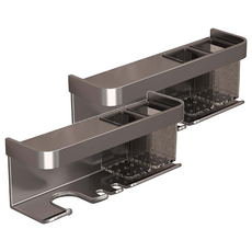 超級工廠 吹風機架 灰色, 2個, 免打孔多功能浴室收納置物架