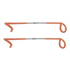 露營雙頭豬尾巴立桿柱營燈餐籃掛勾 103g 2個, 顏色隨機, 1組