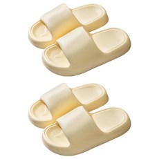 咪咪購物 麻糬拖鞋 2雙 C135, 38~39, 檸檬黃