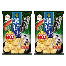 Befco 栗山 瀨戶米果 海苔鹽風味 酥脆香濃、風味獨具, 83g, 2袋