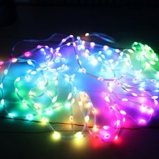 21C Trend 聲控 USB 遙控器 RGB 3cm 間距 紅寶石燈泡 6m 200燈, RGB 彩色, 1個