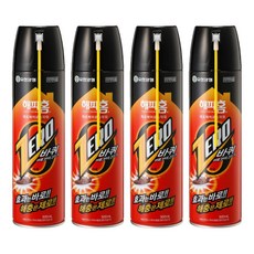 해피홈 제로 에어로솔 파워 살충제 바퀴용, 500ml, 4개