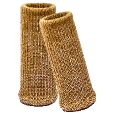 AXIS 艾克思 彈性加厚針織毛氈桌椅腳套 咖啡色/黑色/淺棕色, 3.5 x 8cm, 1組