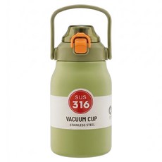 316 大容量彈蓋雙飲杯 11A, 綠色, 1L, 1個