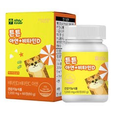 애플킨더 튼튼 아연 비타민 1000mg, 1개, 60정