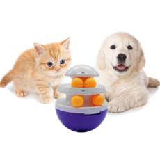 Goodin 寵物不倒翁軌道球玩具 L號, 1個, 淺紫色