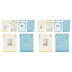 PENPIA 1 000 小學線圈筆記本 1-2數學 共用 10入, 隨機出貨, 2個