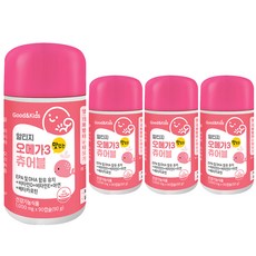 GoodnKids 孩童Omega-3咀嚼錠, 90顆, 4罐