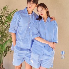 도씨 커플용 슬로우 잠옷 상하의 2종 세트