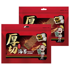 苔嗑 厚切海苔 唐辛子風味, 45g, 2包