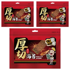 苔嗑 厚切海苔 唐辛子風味, 45g, 3包
