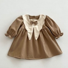 STARDOOR 兒童蝴蝶結領經典連身裙