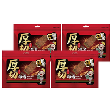 苔嗑 厚切海苔 唐辛子風味, 45g, 4包