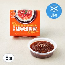 설래담 간장새우비빔장G (냉동), 80g, 5개