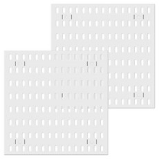 半島良品 多功能壁掛洞洞置物板 30 x 30cm 2件組, 白色, 1組