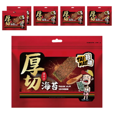 苔嗑 厚切海苔 唐辛子風味, 45g, 6包