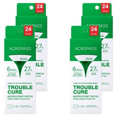 아크로패스 트러블큐어 24p + 스킨 클렌저 12p 스팟패치 세트, 1세트, 4개