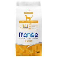MonGe 瑪恩吉 成貓 天然全能 低卡配方, 火雞, 1.5kg, 1袋