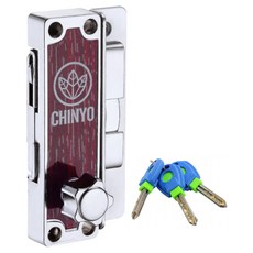 CHINYO 青葉牌 6800 鋁門平鉤鎖 排片鑰匙 1200型 38mm, 1組