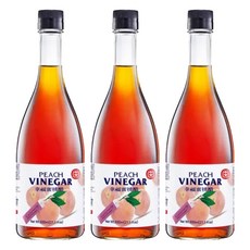 十全幸福蜜桃醋600ml 天然釀造 酸甜爽口 健康美味 用途廣泛, 3瓶