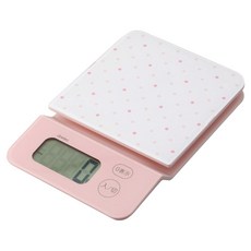 dretec 新水晶 觸碰式電子料理秤 KS-706PK 粉點點 2kg, 1個