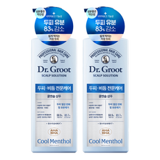 닥터그루트 스칼프 솔루션 쿨멘솔 샴푸, 700ml, 2개
